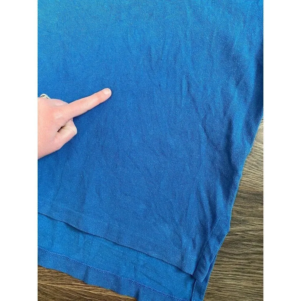 Mens Polo by Ralph Lauren short sleeve blue polo 100% cotton size L